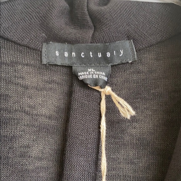 NWT Sactunary v-neck front tie light sweater - Picture 2 of 6